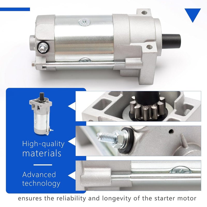 TUTUSIA 136-7880 Starter Motor for 2P77F Engines Compatible with Toro Timecutter and More Replaces 133-1564 127-9209 133-9828, Replacement for Predator 708cc 22hp Vertical V-Twin Engine 62879 - Image 4